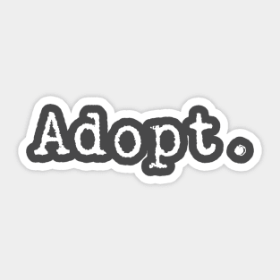 Adopt Sticker